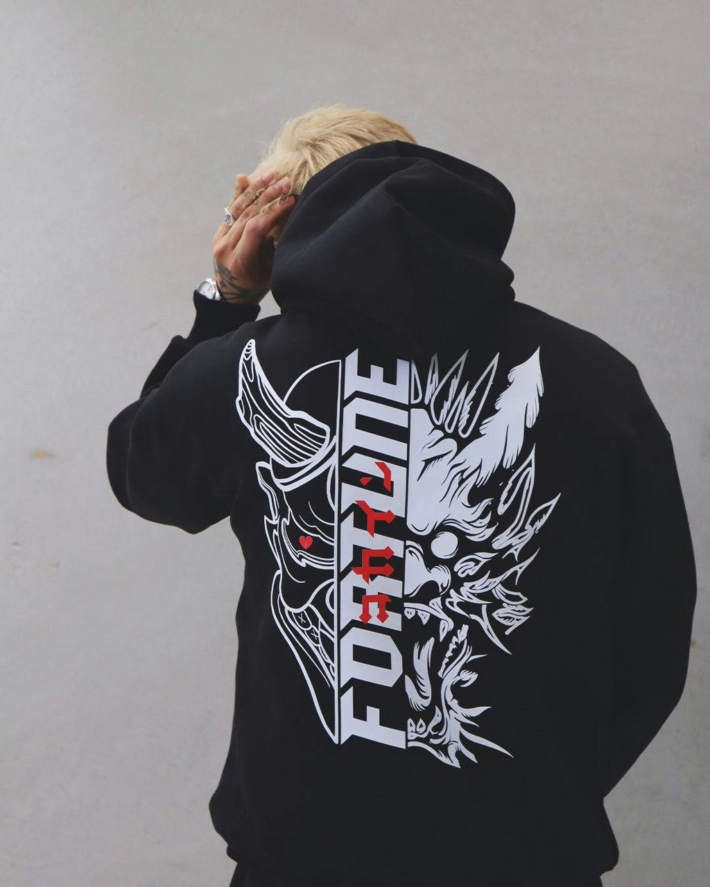 Fortune Gxng x KOKAINE "Collab" Hoodie // BLACK