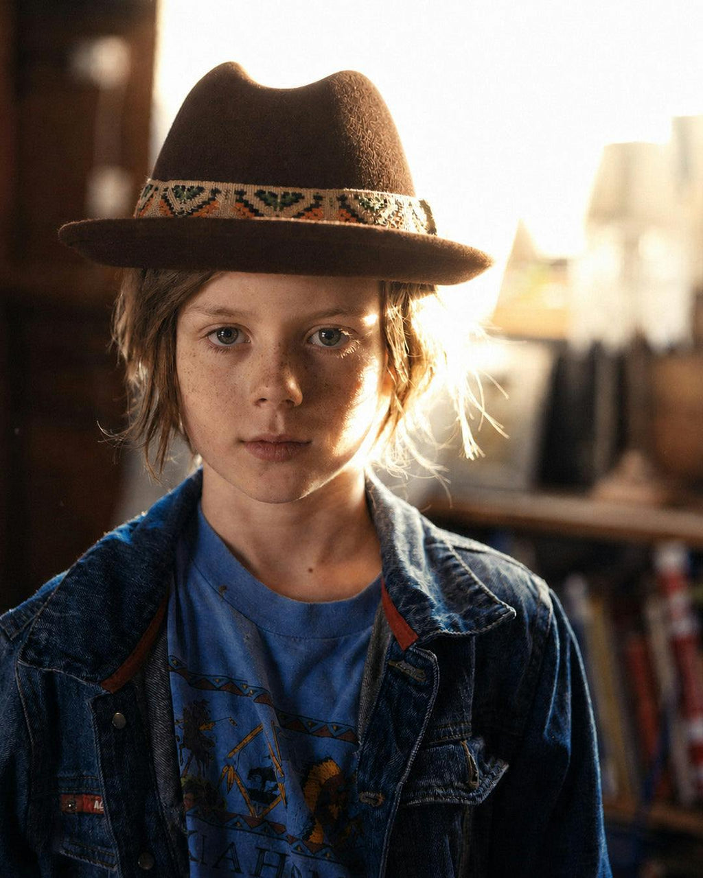 The New Shine Felt Hat - KIDS - CHOCOLATE