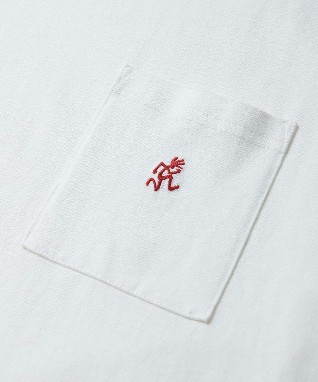 Gramicci One Point Pocket Tee in White