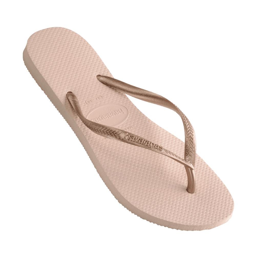 Slim Metallic Thongs