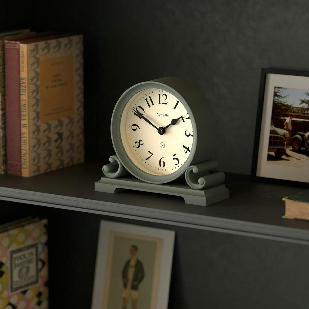 Newgate Divisadero Mantel Clock-Asparagus Green