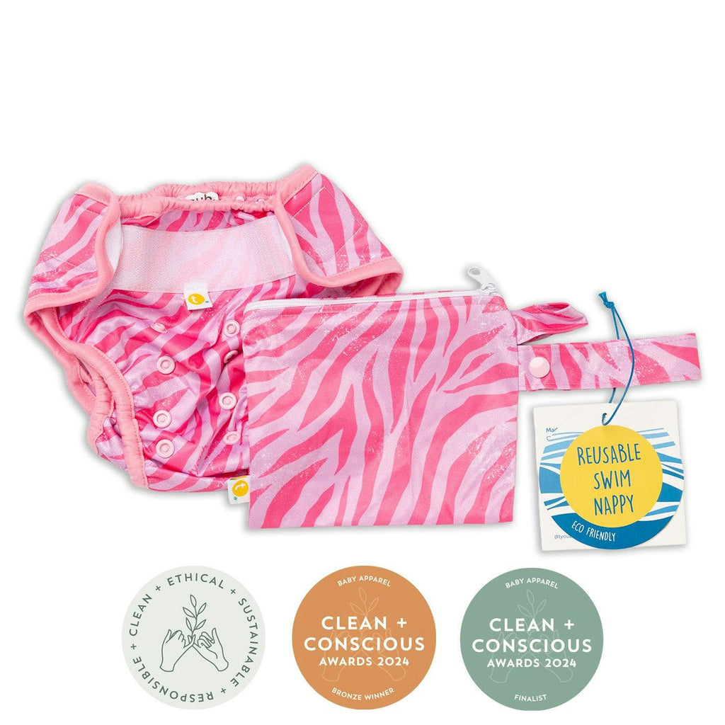 Tyoub Adjustable Reusable Swim Nappy and Wet Bag