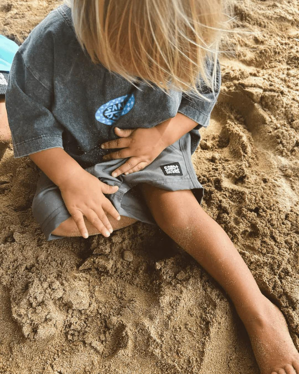 Salty Kids Surf Club Tee- Acid Wash