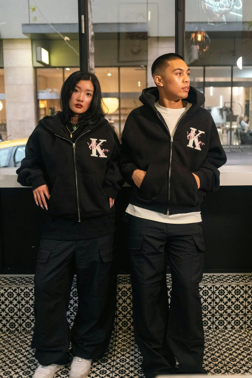 K Blossom Zip Up Hoodie