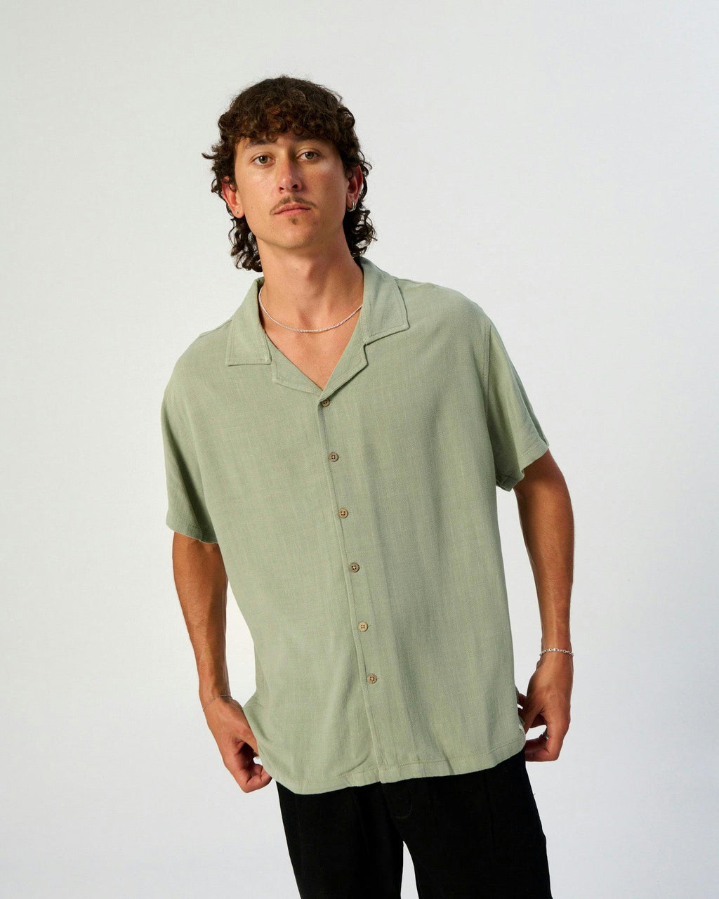 Ernie Resort Shirt - Sea Grass