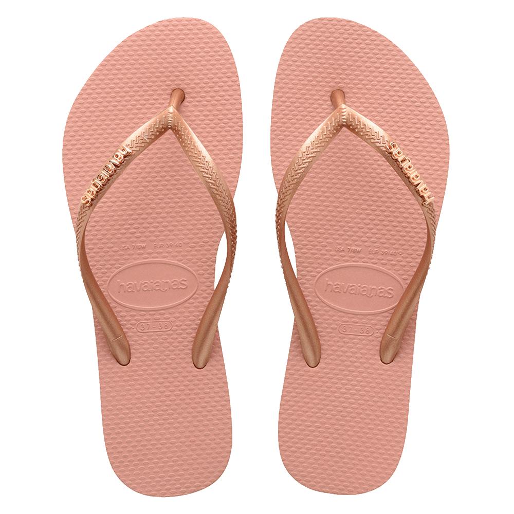 Slim Metal Logo Thongs