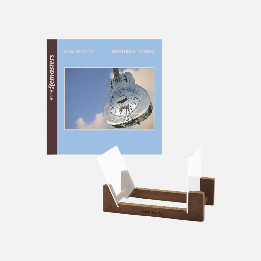 Dire Straits Brothers In Arms - Double Vinyl Album & Crosley Record Storage Display Stand