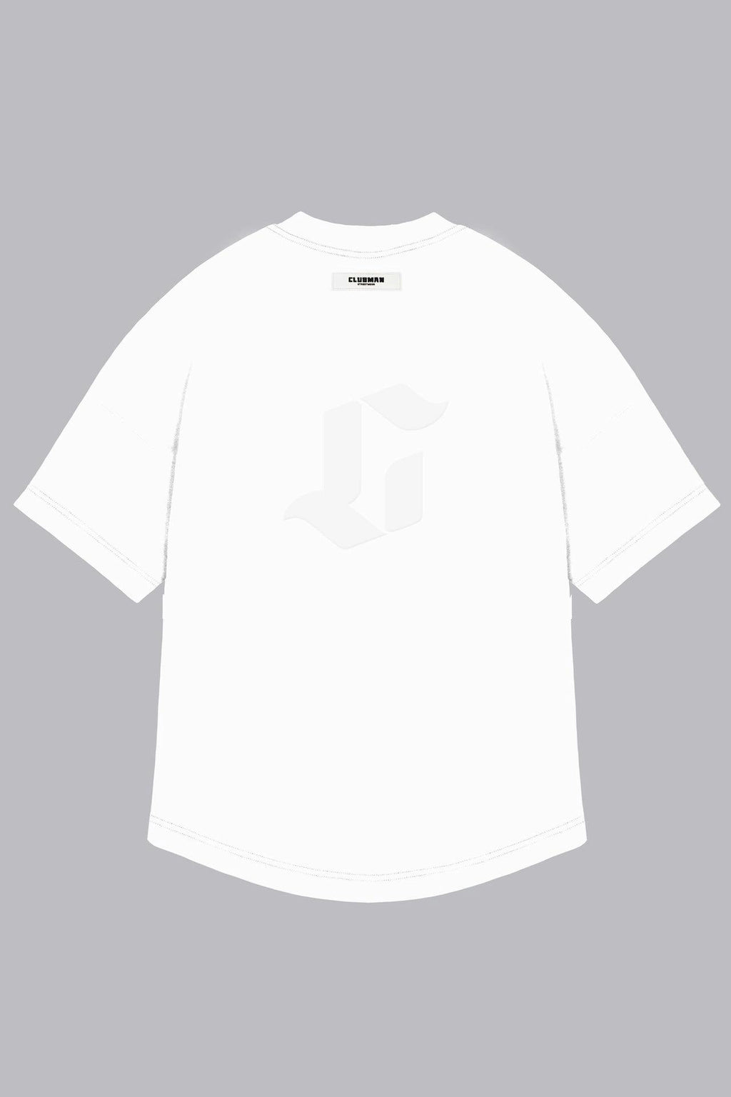 Mens Clubman 'Cyper' T-shirt / White