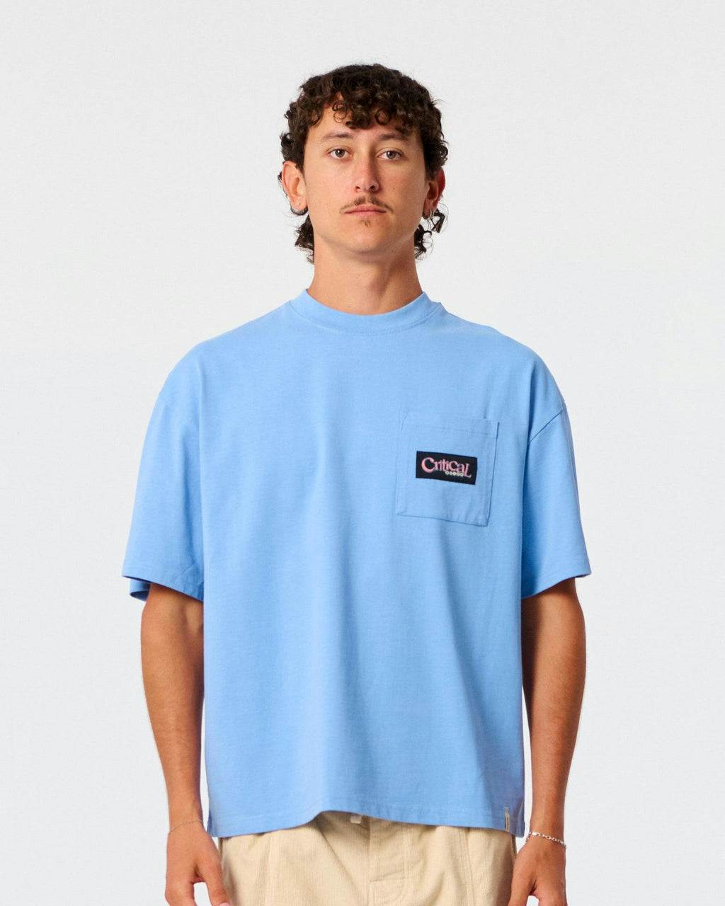 Jumbo Pocket Tee - Powder Blue
