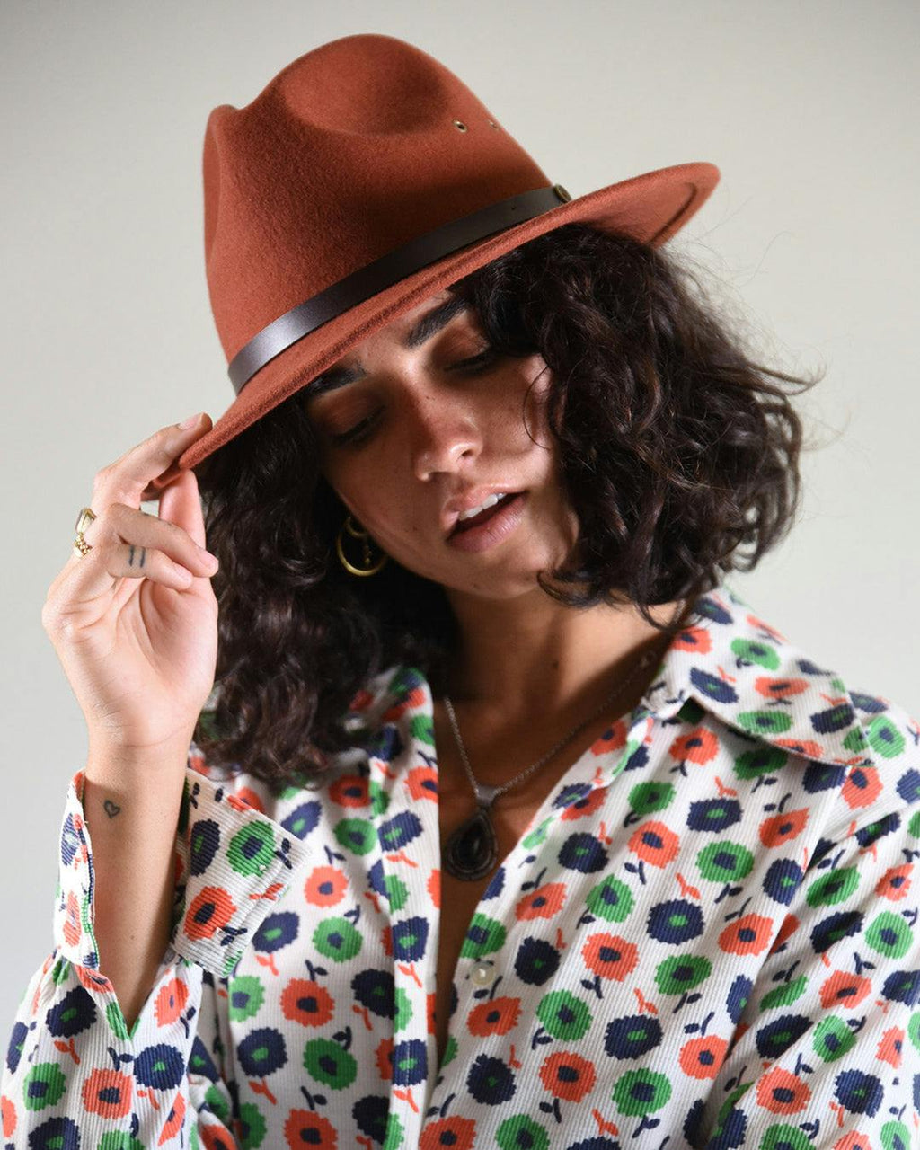 The Ratatat Felt Hat - Rust