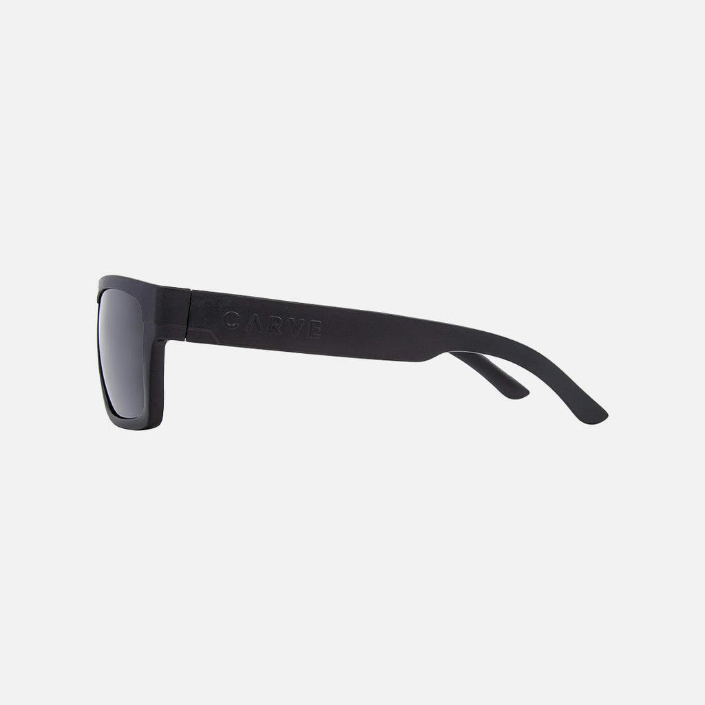 Volley - Floating Matte Black Frame with Grey Injected Polarized Hydrophobic Lens