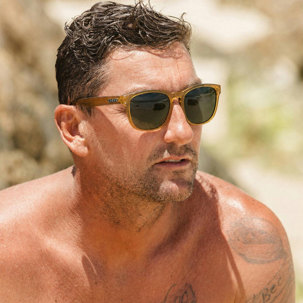 Bohemia -  Recycled Crystal Honey Green Polarized Lens