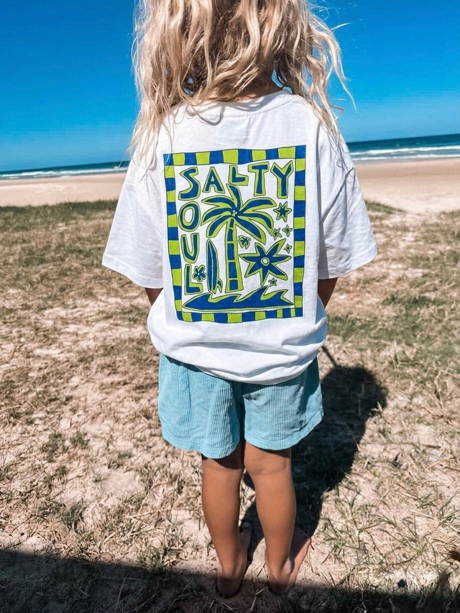 Salty Soul Kids White Tshirt