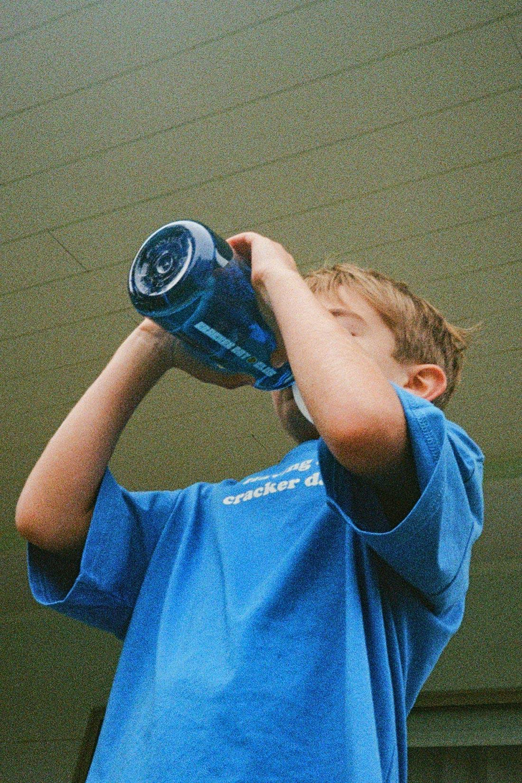 1L BPA Free Water Bottle - Blue