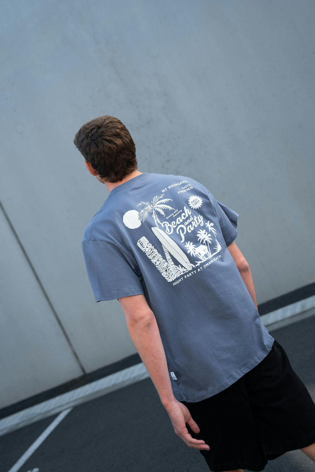 Mount Beach Party Tee - Denim