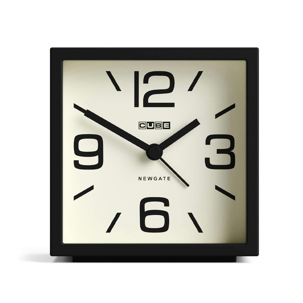 Newgate Cube Mantel Clock-Black