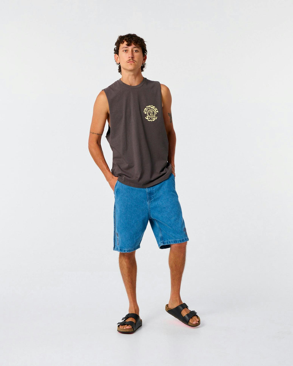 Yin Yang Muscle Tee - Phantom
