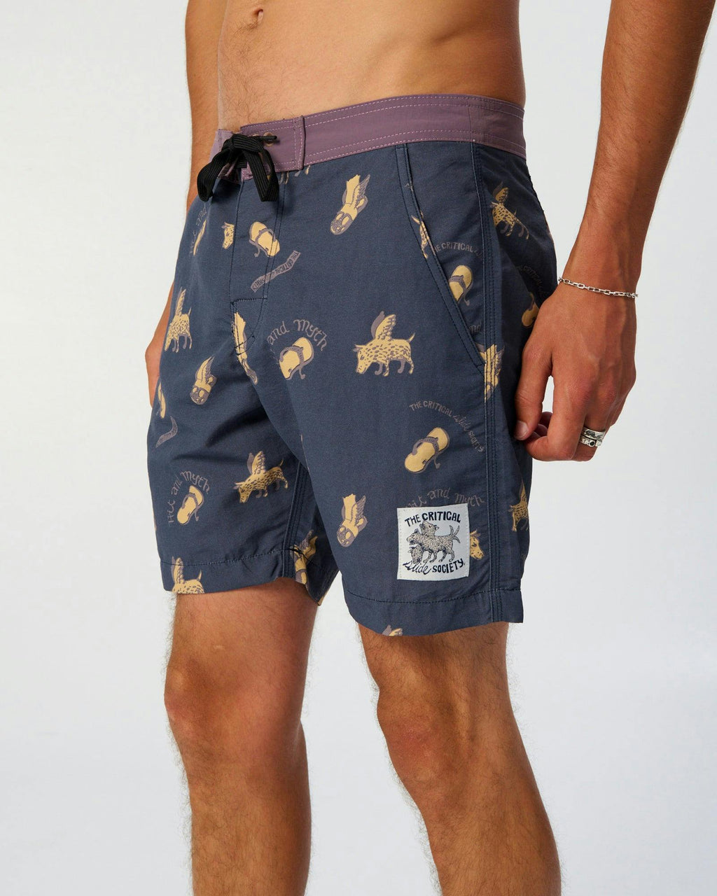 Peace Thong 17" Boardshort - Blue