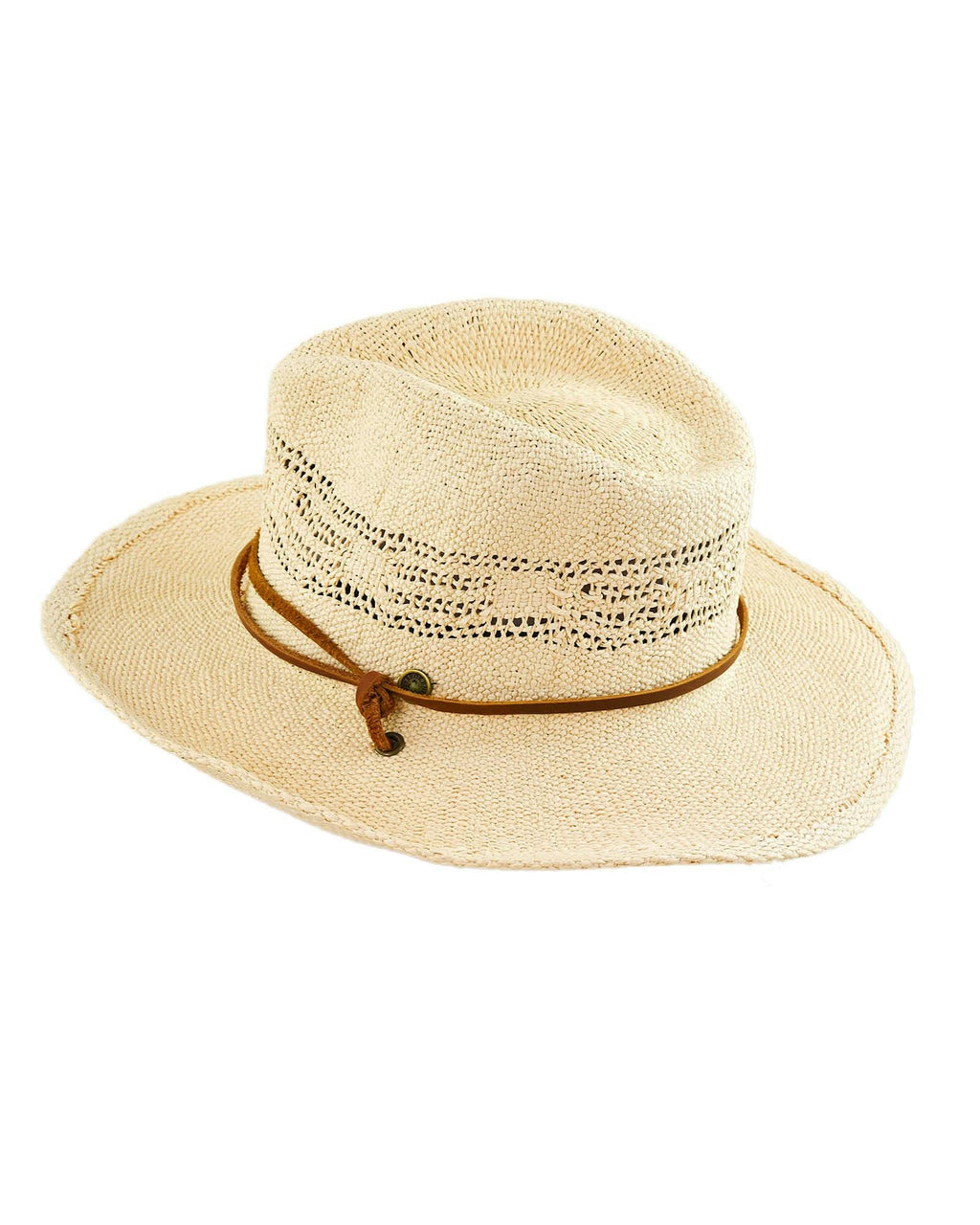 The Flight– Vented Straw Hat with Chin Strap