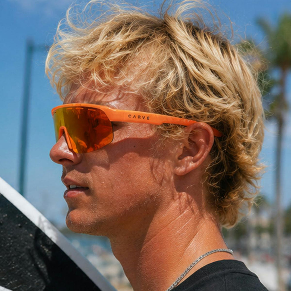 Velocity - Gloss Orange frame, Grey Lens with Orange Iridium plus Venting