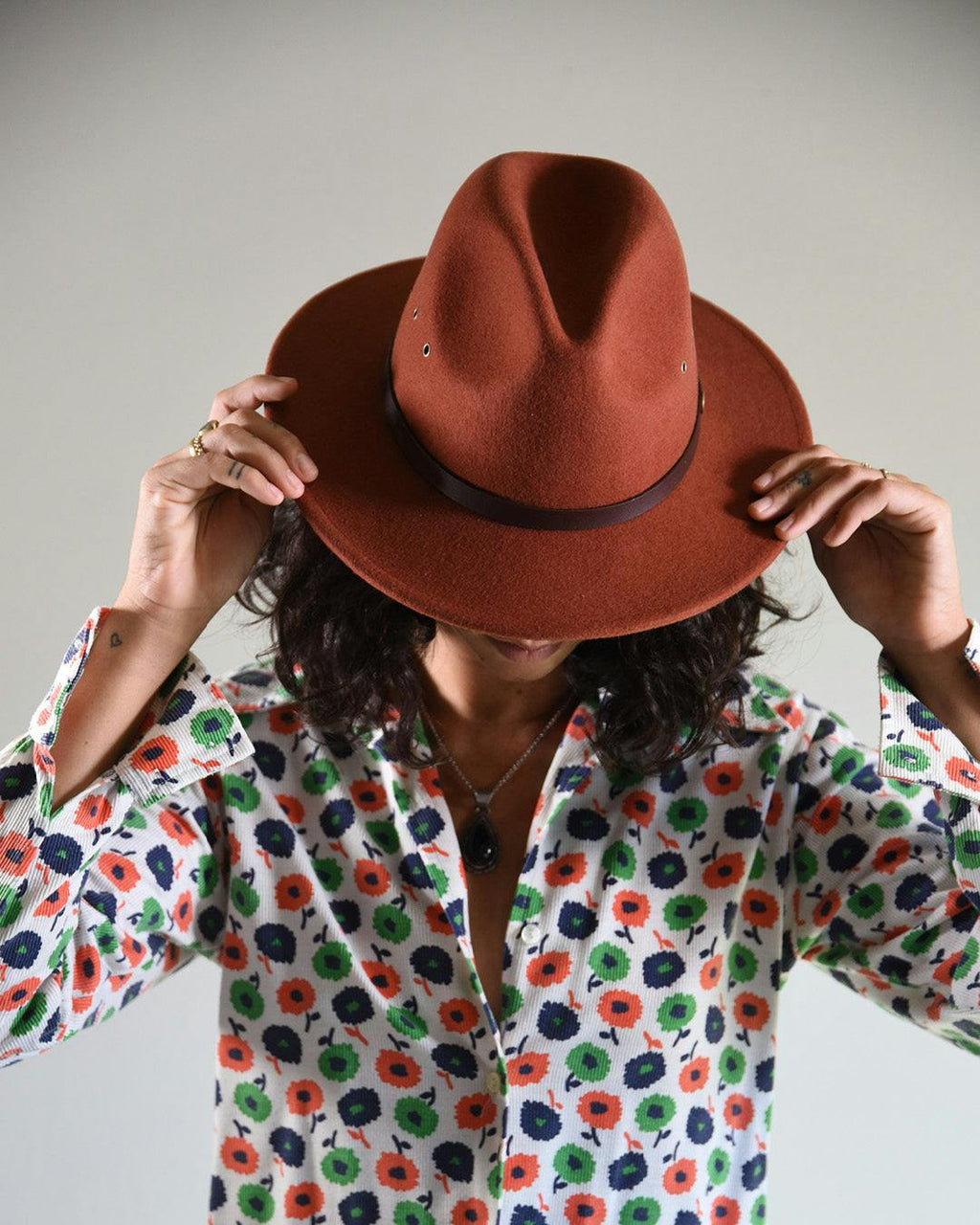 The Ratatat Felt Hat - Rust