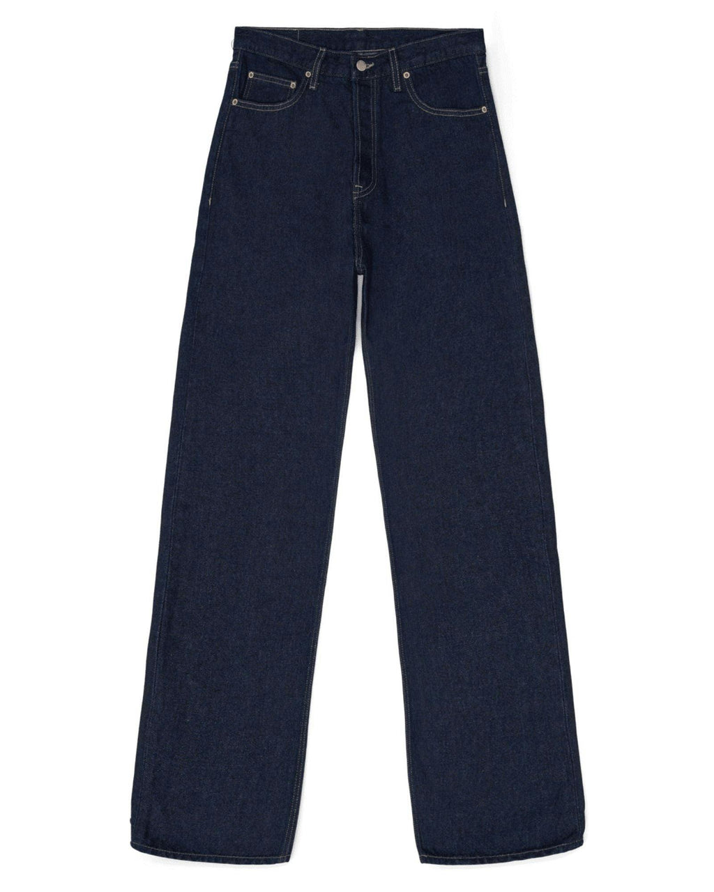 Echo High Straight Jeans - Bay Rinse Contrast