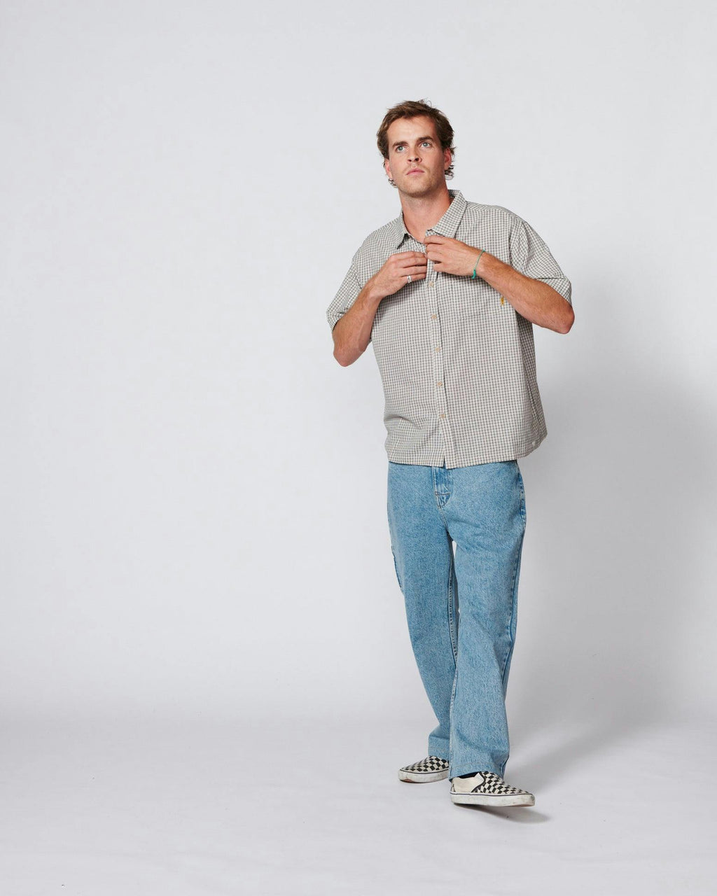 Garry Short Sleeve Shirt - Ecru
