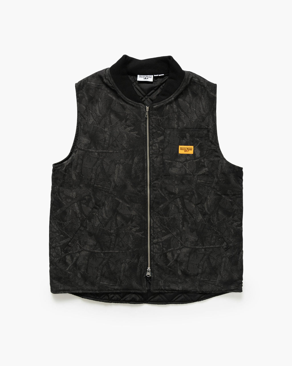 Service Works Camo Padded Work Vest in Mono