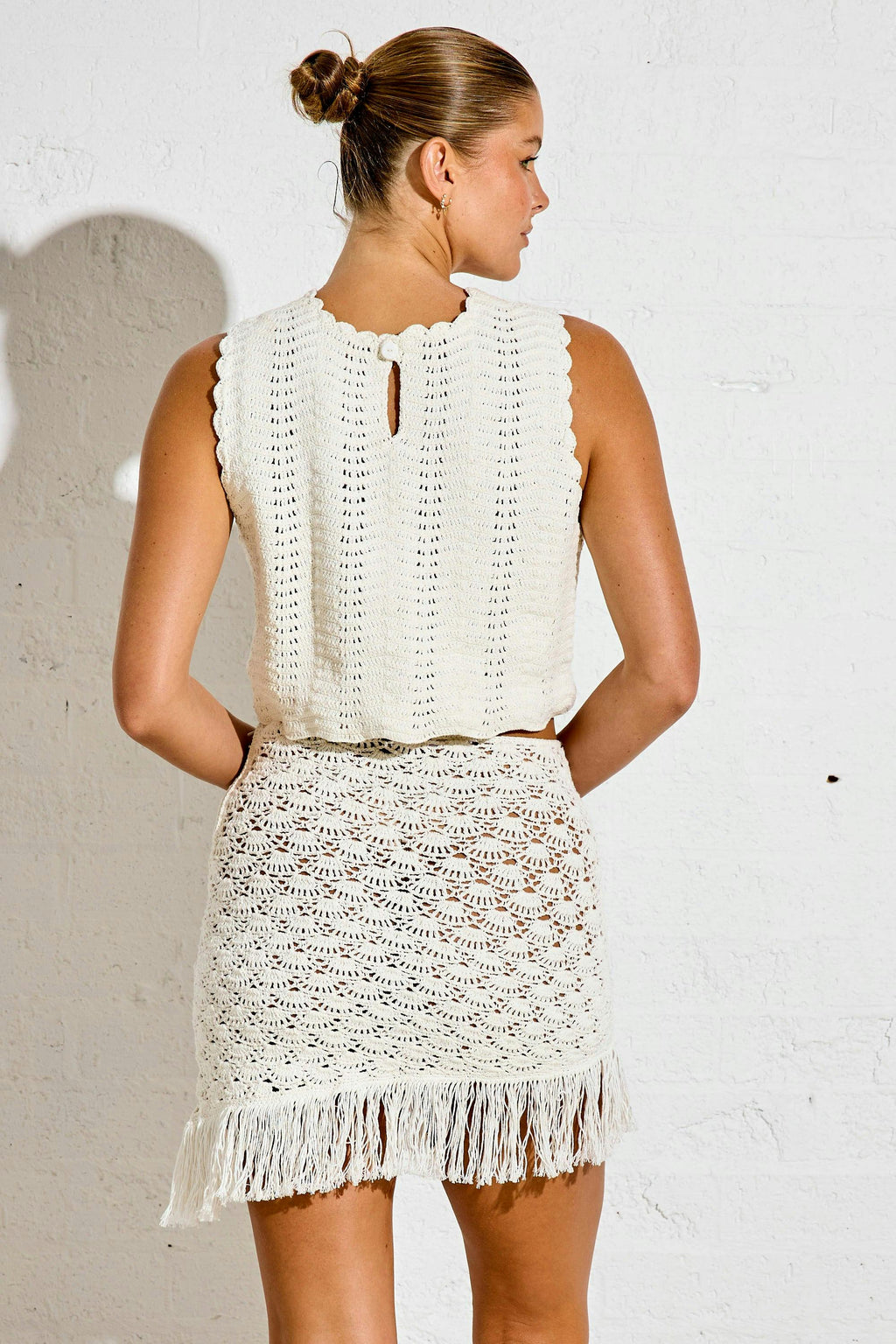KALANAI CROCHET TOP - CREAM