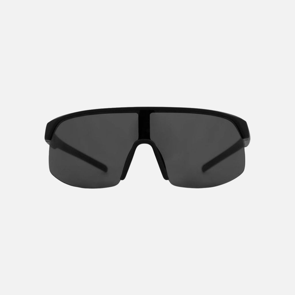 Velocity - Frame: Matte Black with Red Inner Temple   Lens: Grey
