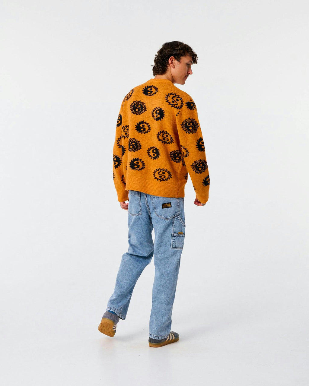 Yin Yang Crew Knit - Terracotta