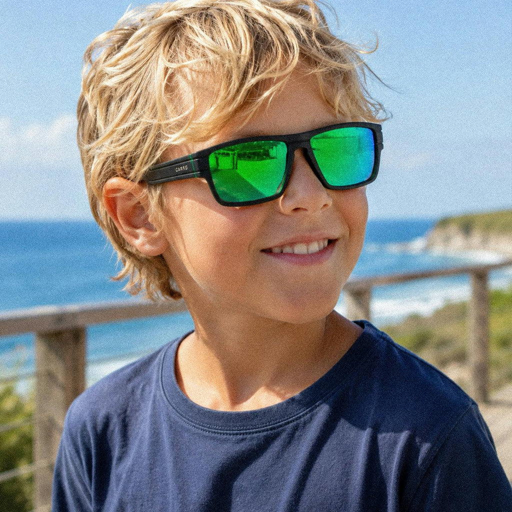 Sublime Junior - Matt Black Lime Frame Grey Lime Iridium Lens