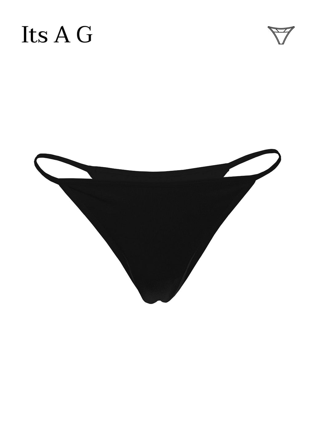 ITS A G STRING - BLACK