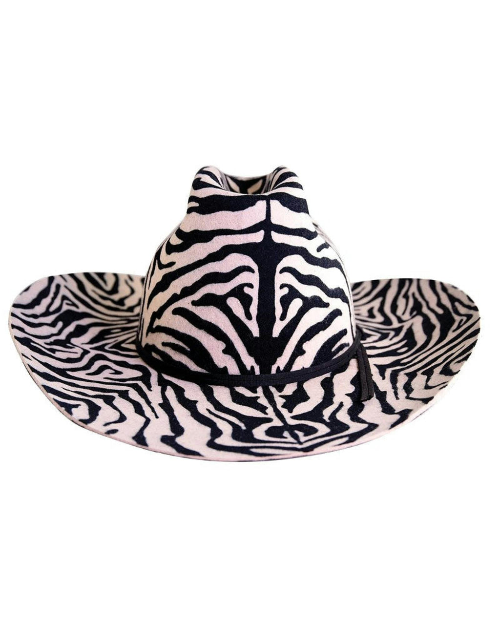 The Ruby Cowboy Felt Hat – Zebra Print | Limited Edition