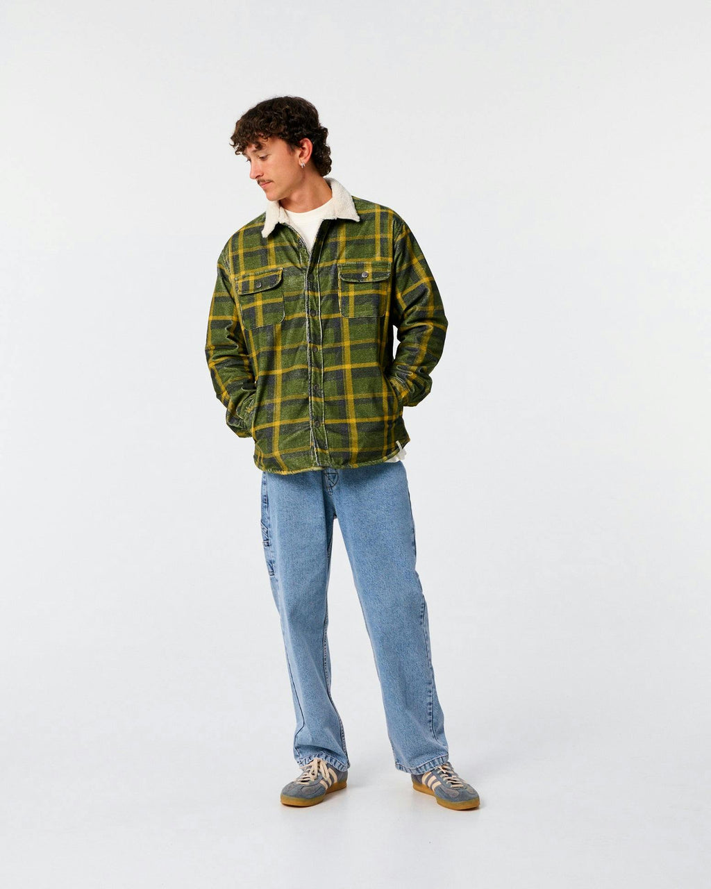 Ranger Check Jacket - Dusty Green