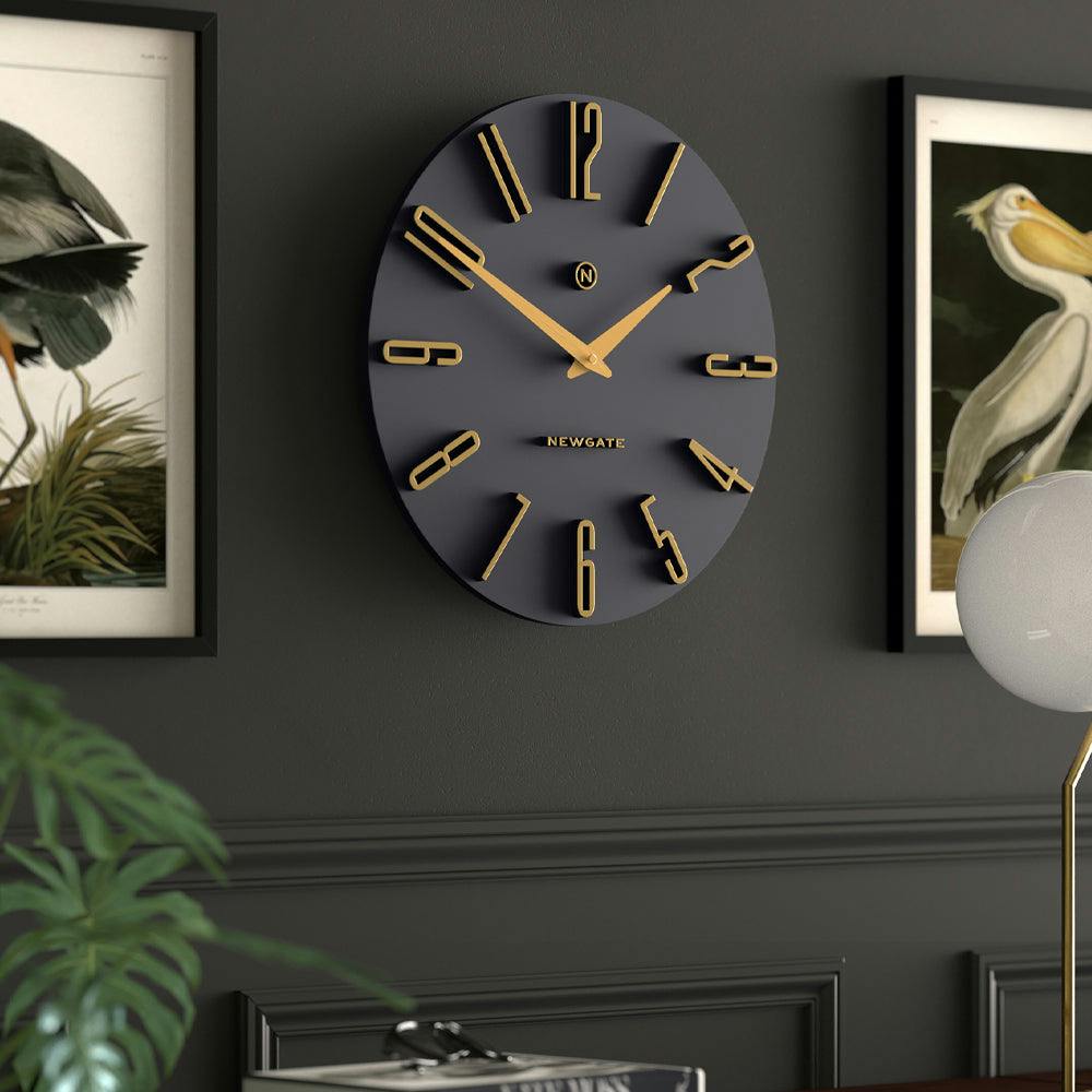 Newgate Empire State Wall Clock-Petrol Blue