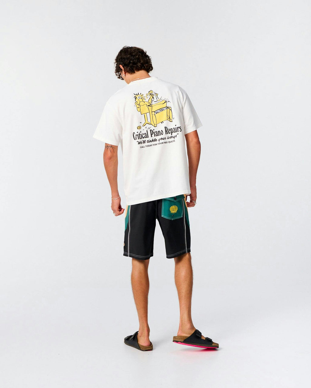 Piano Repairs Tee - Vintage White
