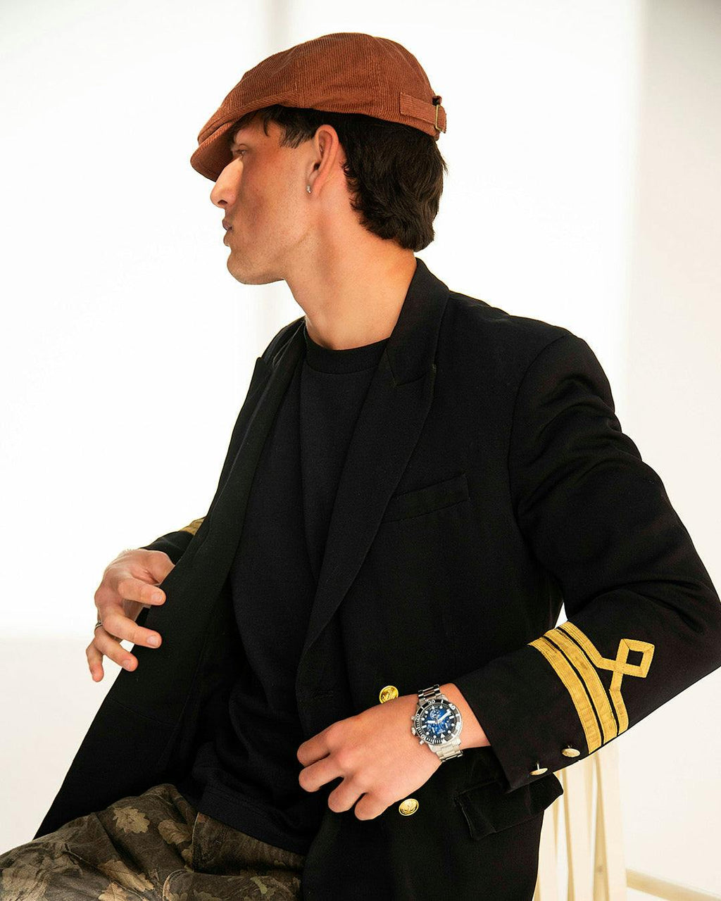 The Bandit Paperboy Cap - Brown Corduroy