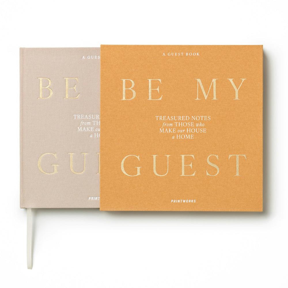 Printworks Guest Book Be My Guest-Beige Yellow
