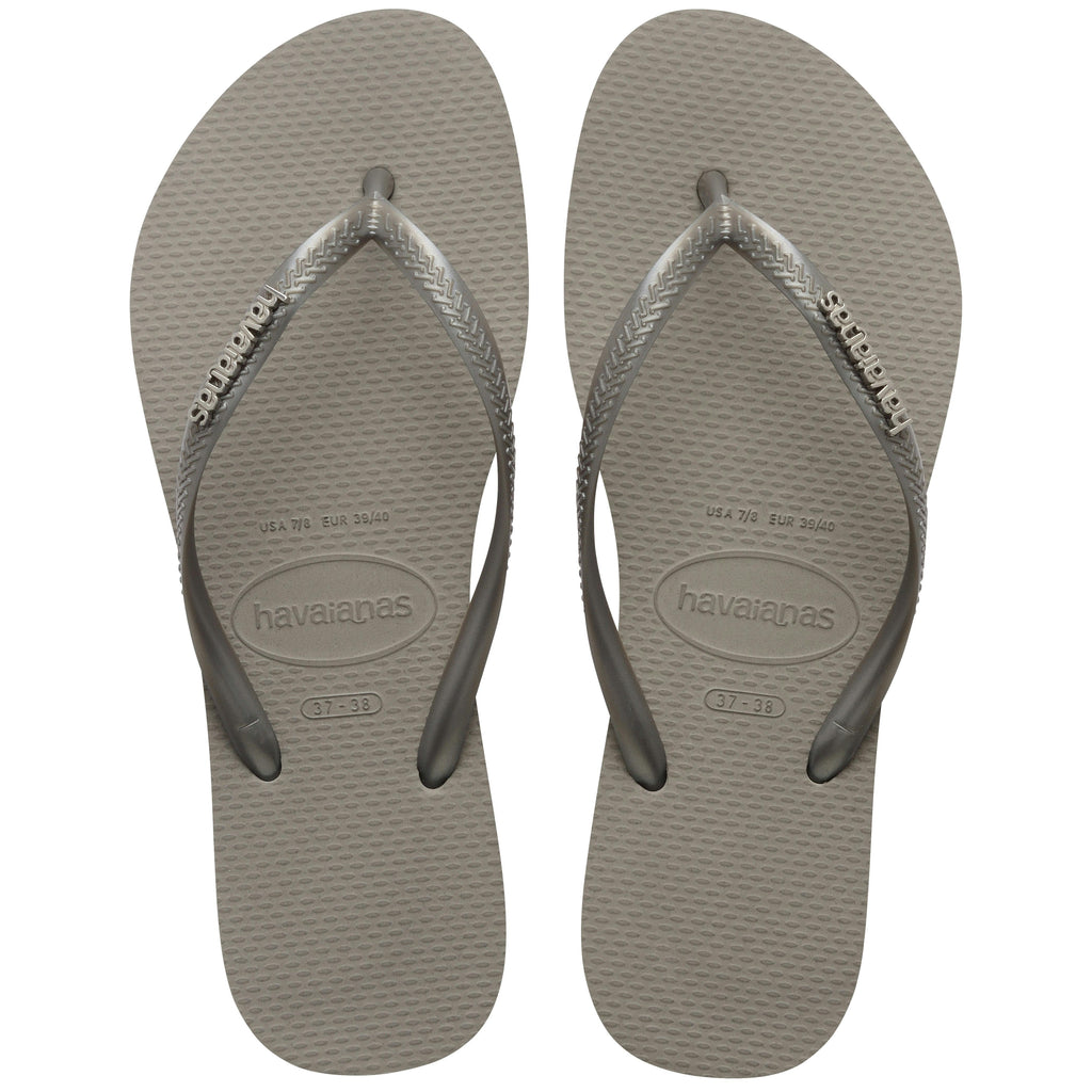 Slim Metal Logo Thongs