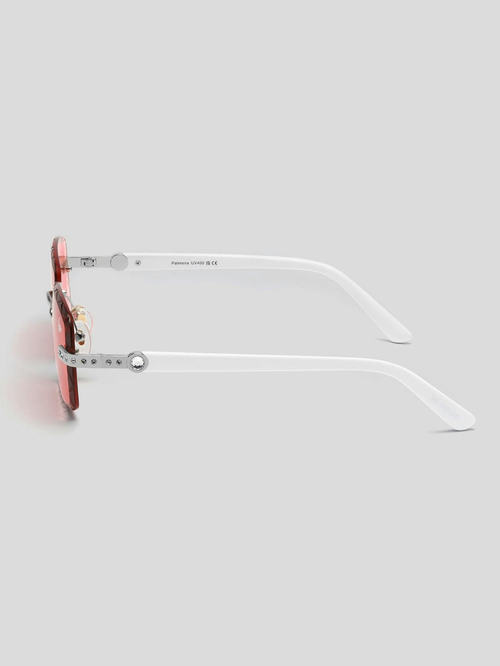 Palmeira White Silver | Burnt Red