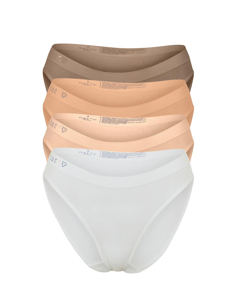 CALLIE BRIEF 4 PACK - MIXED LIGHT NUDES