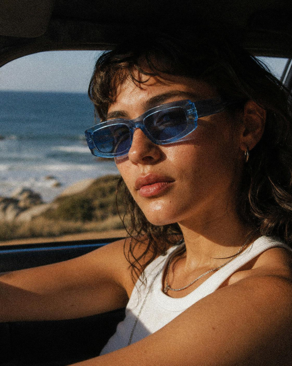Tempted - Translucent Blue Frame Blue Lens