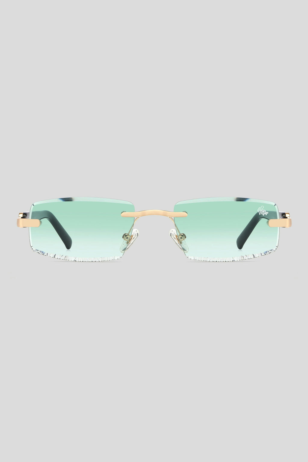 Diamond Cut Mabel Green Gold | Black