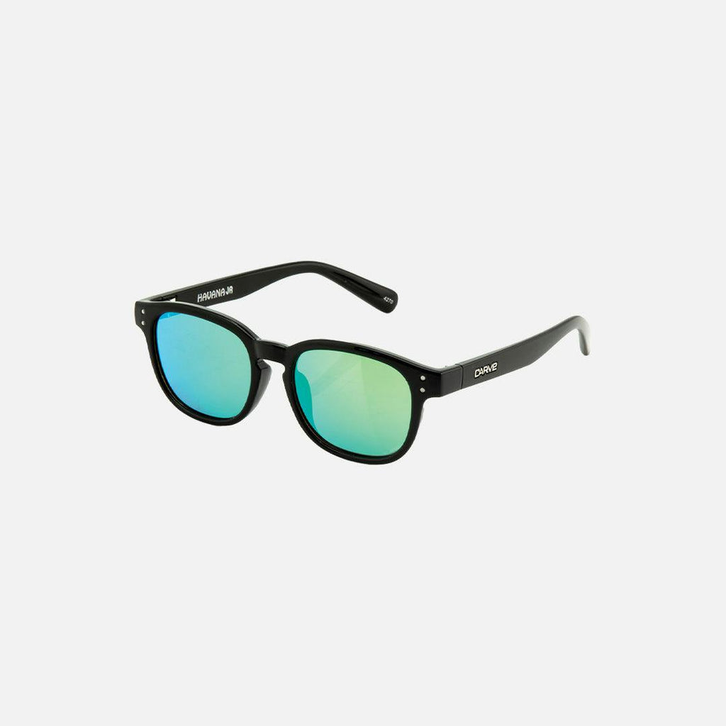 Havana Junior - Gloss Black Frame Iridium Lens Sunglasses