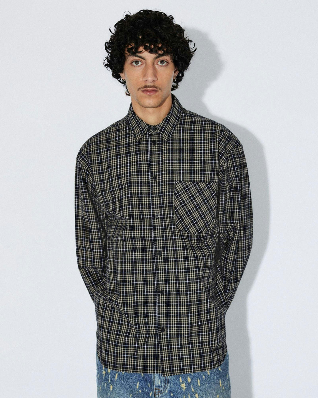 Wes Shirt - Black Summer Check