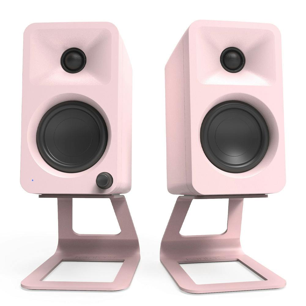 Kanto ORA 100W Powered Reference Desktop Computer Speakers with Bluetooth 5.0 Pink
