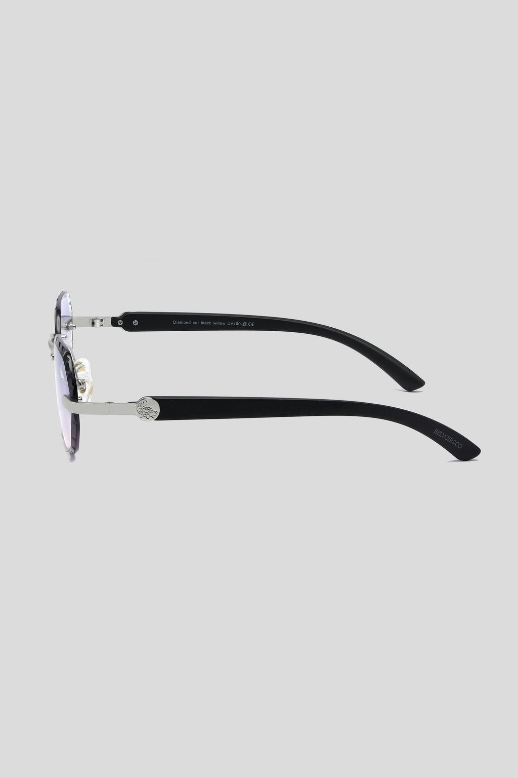 Diamond Cut Willow Ice Silver | Black
