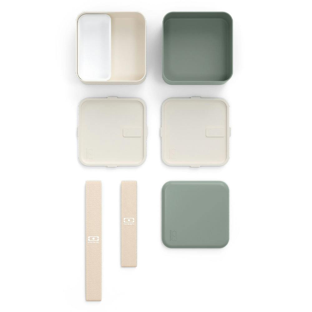 Monbento Mb Square Bento Box - Bi-Colour Green