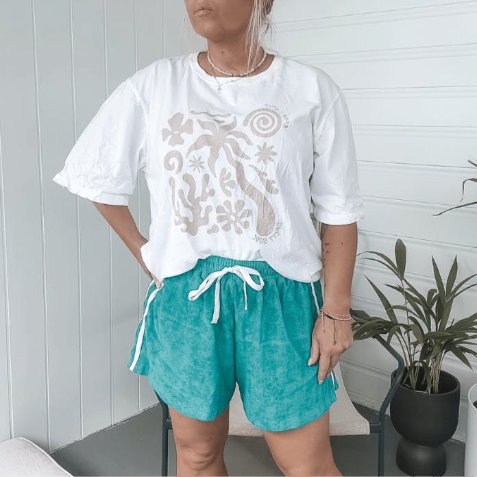 Womens Terry Towelling Shorts (Last Sizes)
